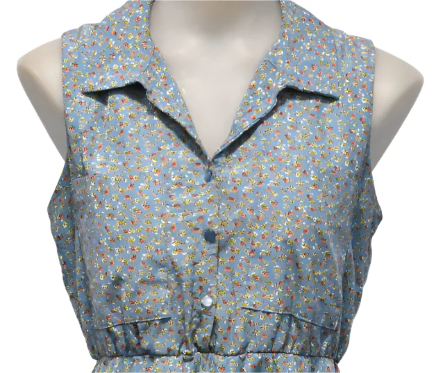 Vintage Hand Made Spring Flowers Dress (Small) - Image 4