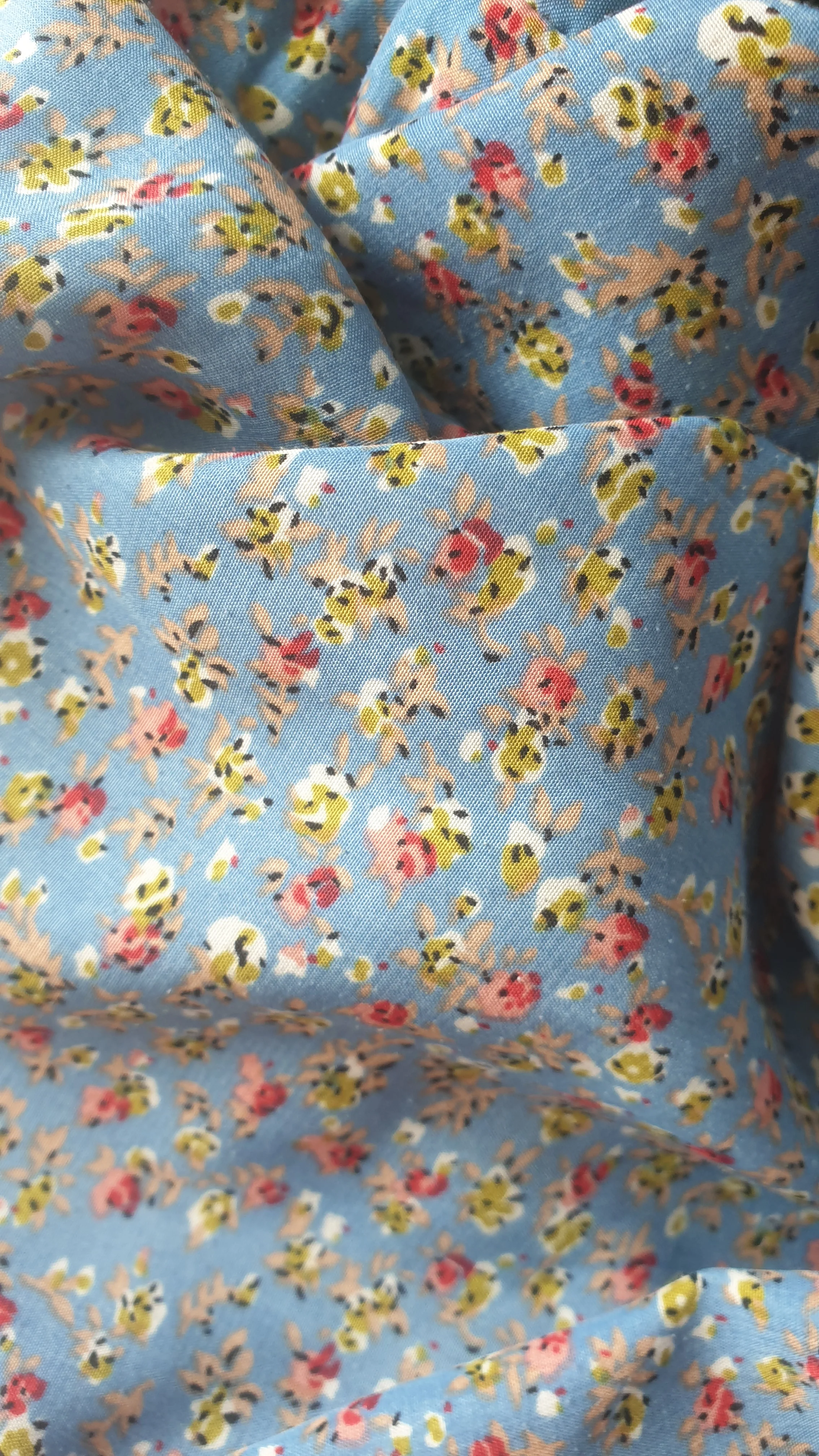 Vintage Hand Made Spring Flowers Dress (Small) - Image 5