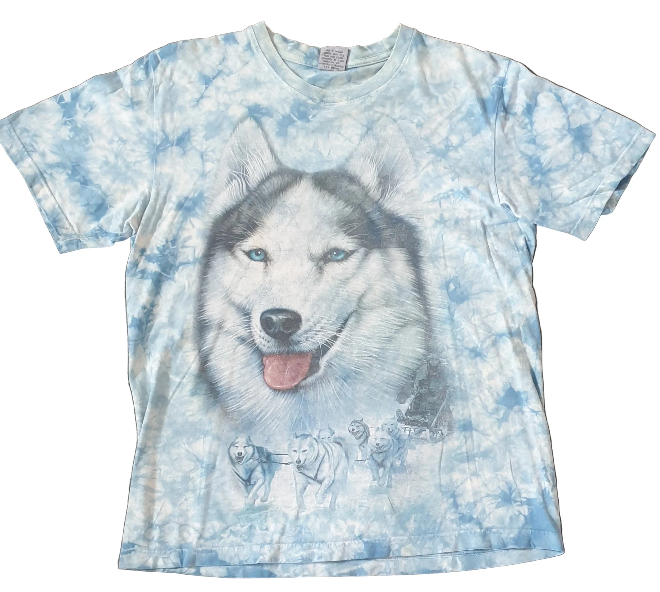 Vintage Husky Tie-Dyed T-Shirt (XL) - Image 3