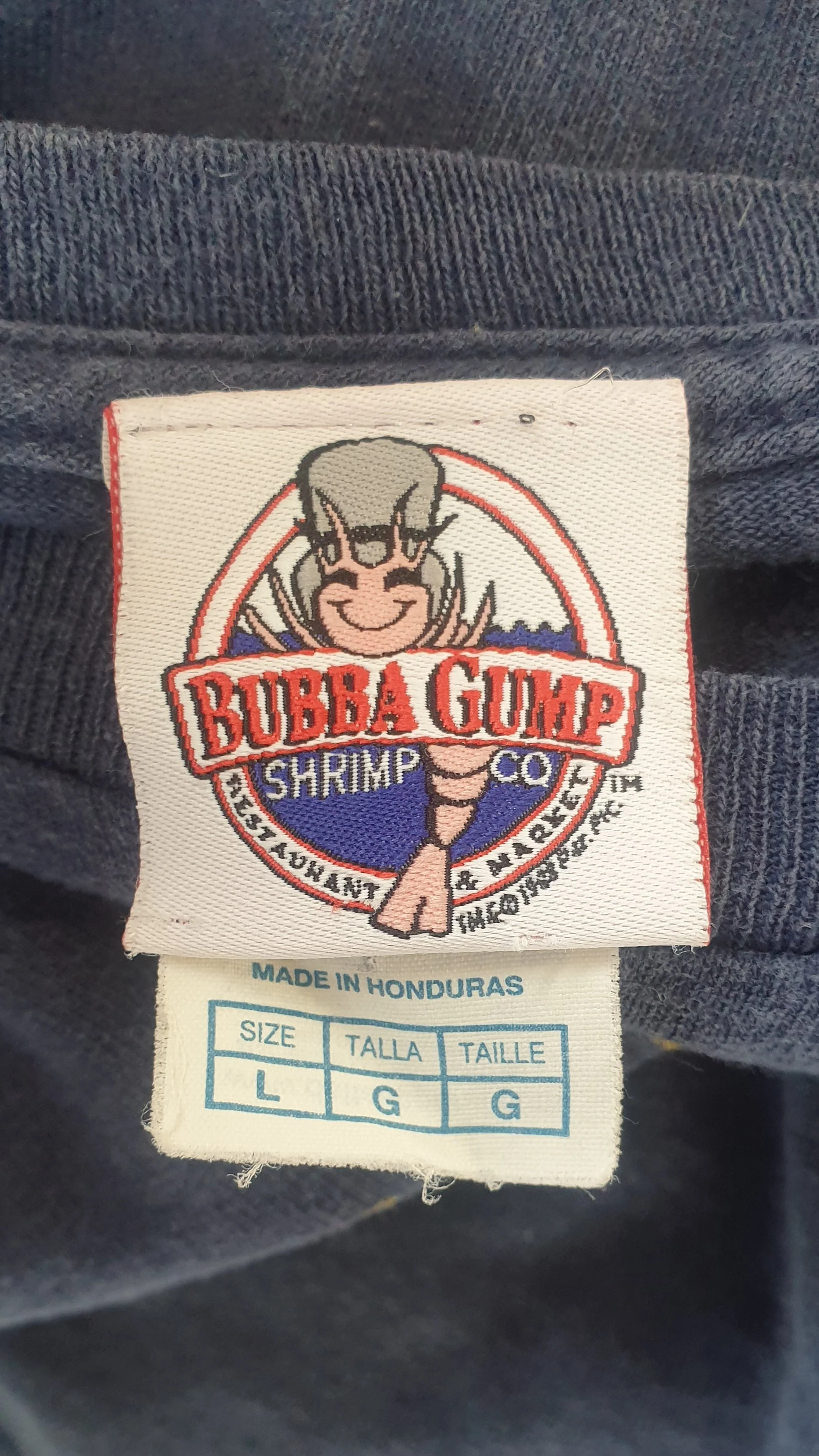 Vintage T-Shirt Bubba Gump Stupid Is As Stupid Does (Large) - Image 4
