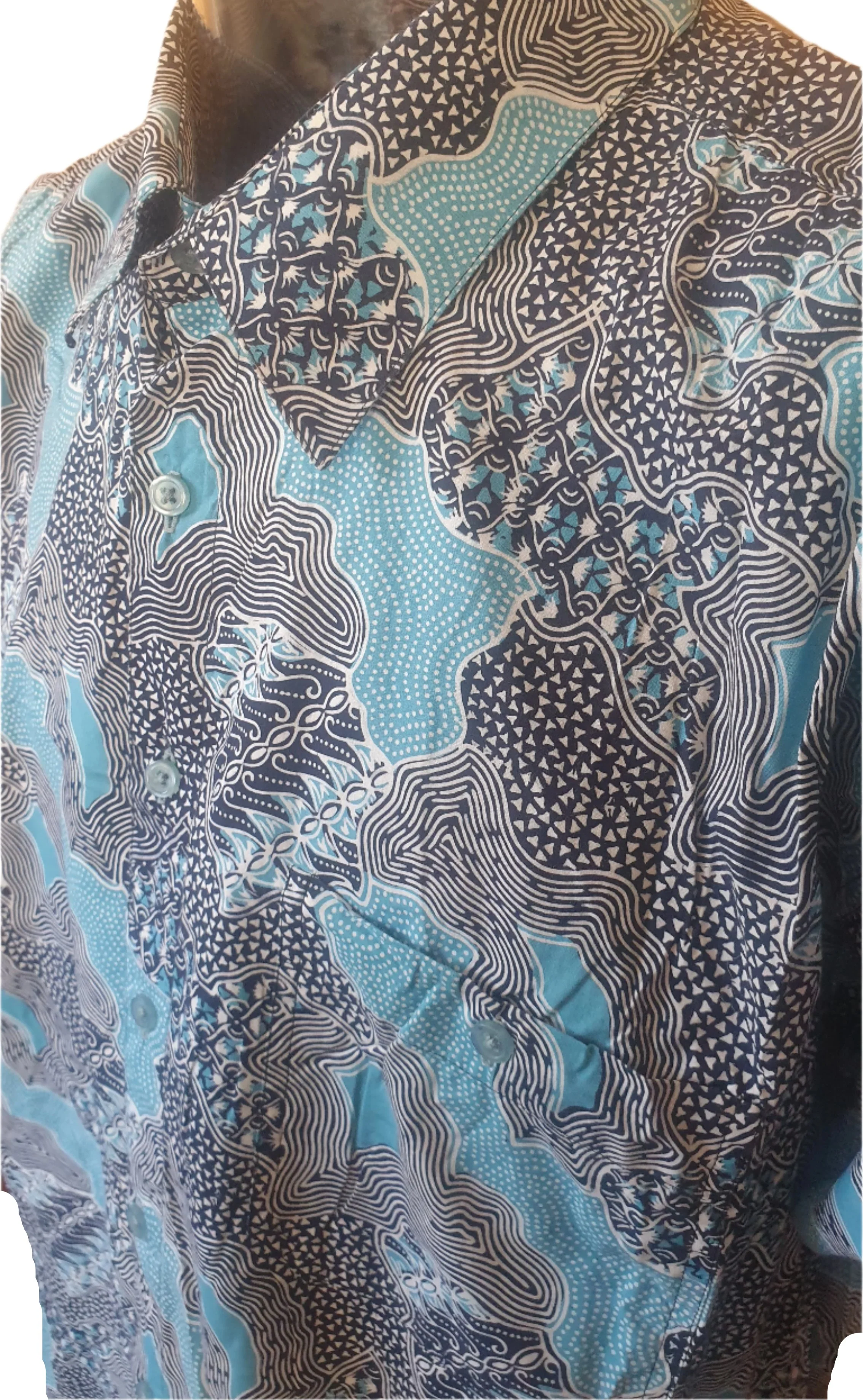 Vintage Thai Blues Men's Shirt (2XL) - Image 2