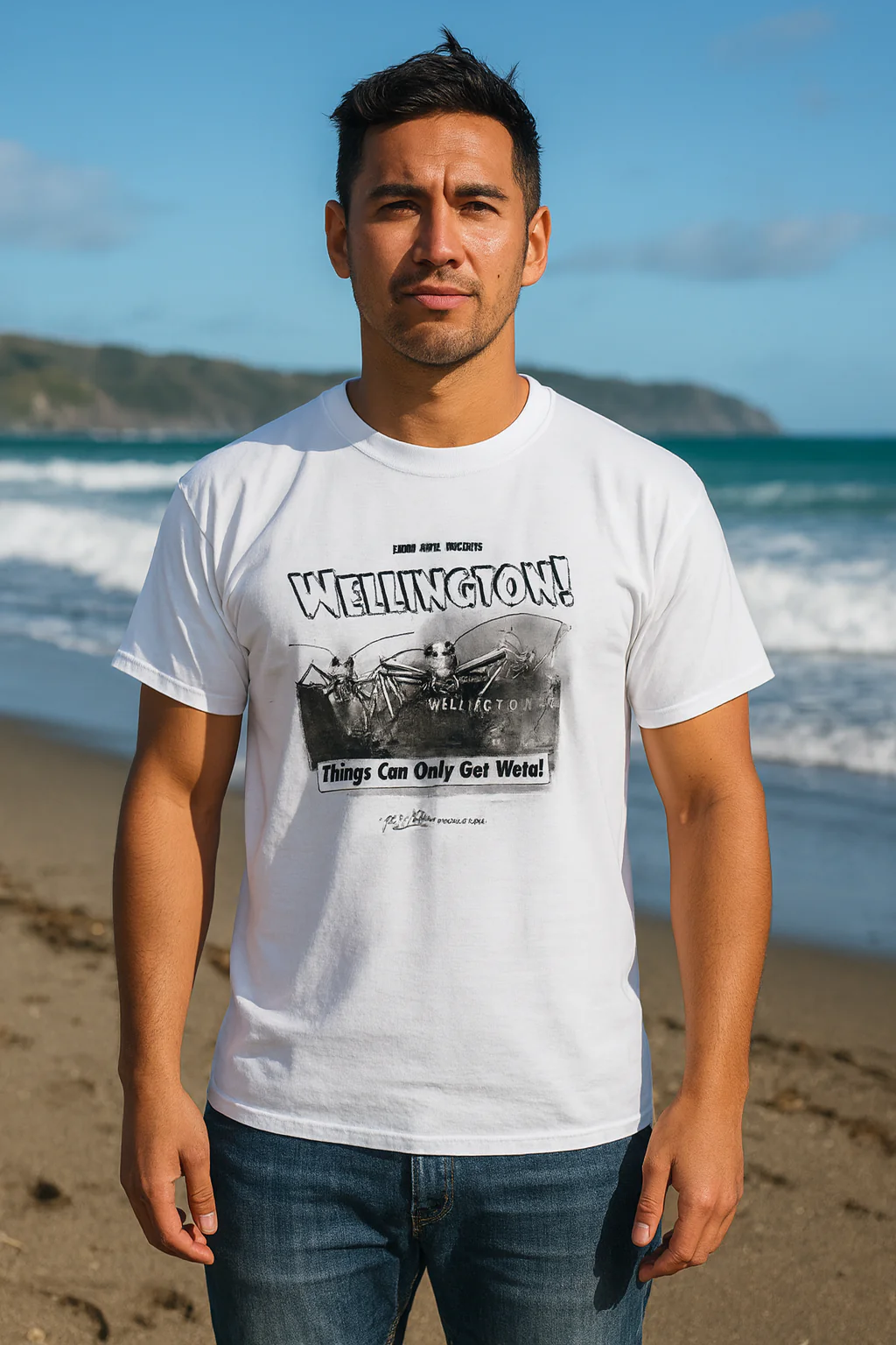 Wellington Weta T-Shirt - Planet Retro Original (Small to 2XL) - Image 3